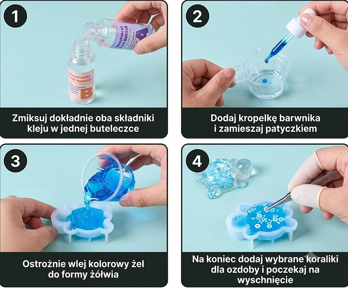 Squishiaki ™ - Kreatywny zestaw do squishy edycja specjalna żółwiki
