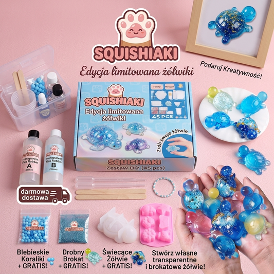 Squishiaki ™ - Kreatywny zestaw do squishy edycja specjalna żółwiki