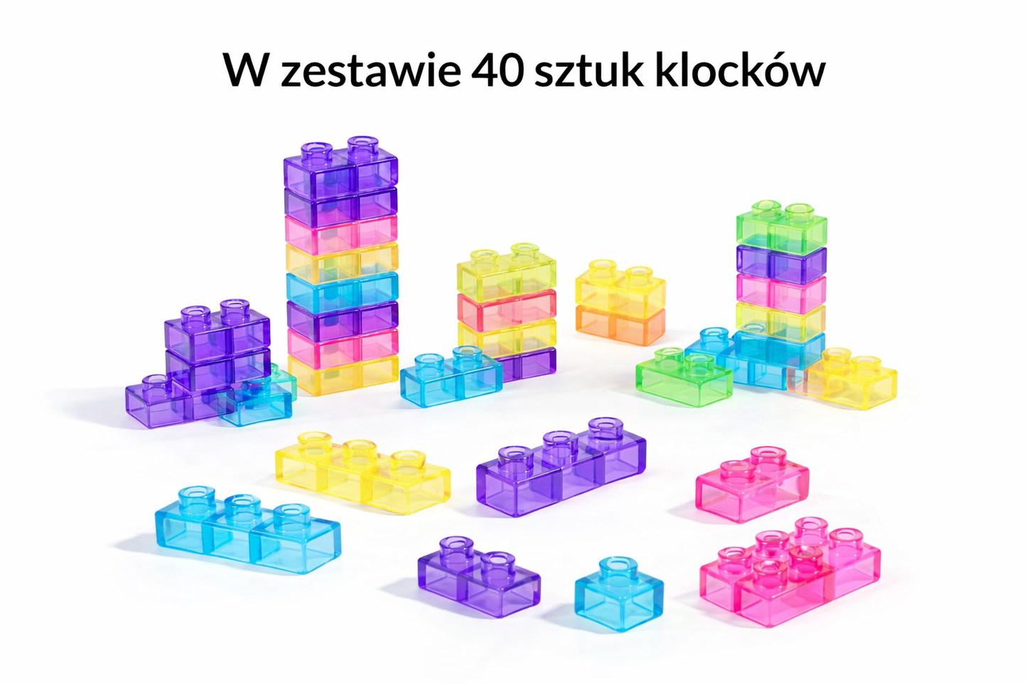 JellyBricks™ Gumowe klocki 40szt